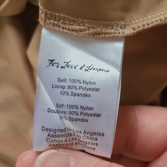 For Love And Lemons Temecula Tan & Purple Embroidered Mesh Mini Dress - Size S - Picture 9 of 10